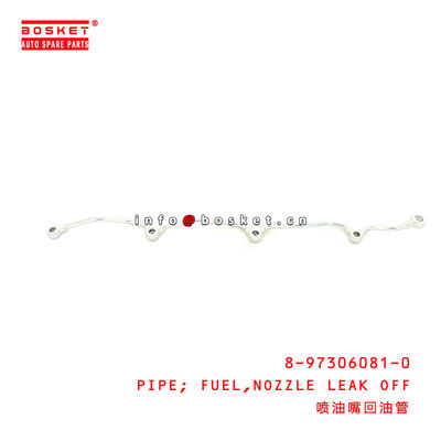 8-97306081-0 Isuzu Engine Parts Nozzle Leak Off Fuel Pipe For NPR 8973060810