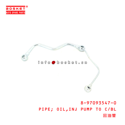 8-97093547-0 Isuzu Engine Parts Injection Pump To Cylinder Block Oil Pipe For NPR66 4HF1 8970935470