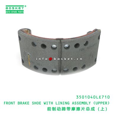 3501040LE710 FRONT BRAKE SHOE WITH LINING ASSEMBLY (UPPER) suitable for JAC N90 3501040LE710