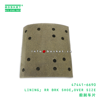 Over Size BBA Lining Rear Brake Shoe for HINO 47441-6690 with 3 Months Warranty