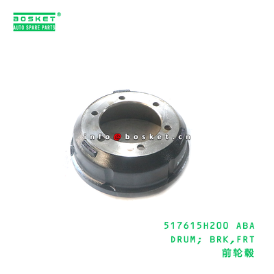 517615H200 ABA Front Brake Drum HD72 Compatible Front Axle Brake Drum Assembly for Japanese Truck Parts