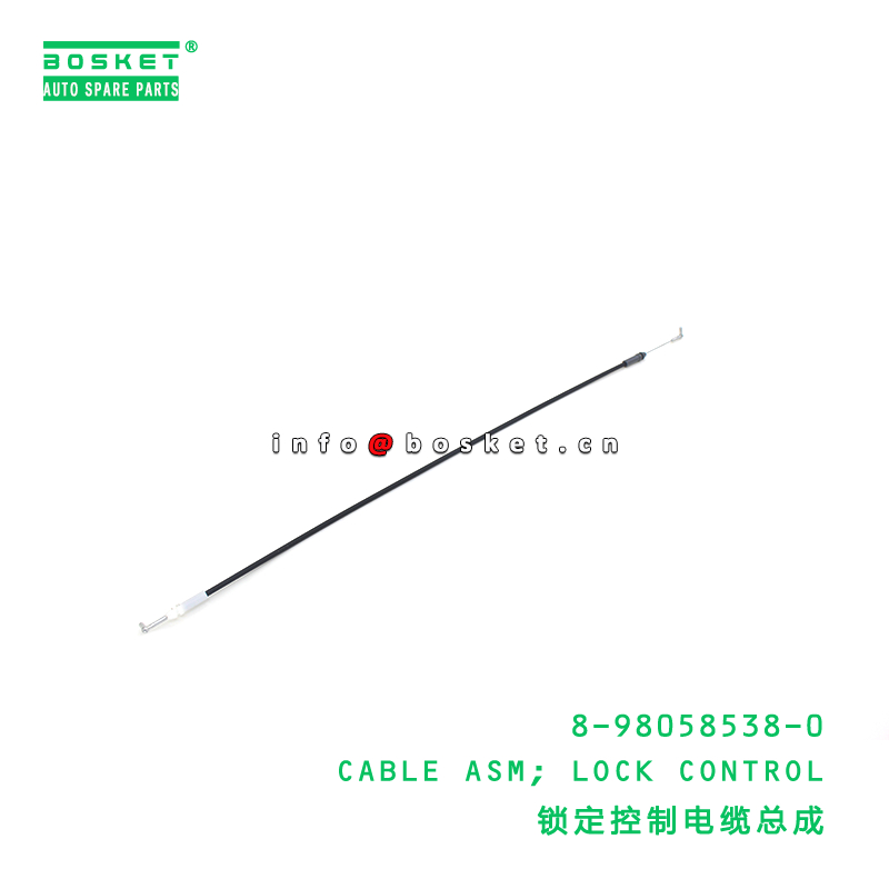 8-98058538-0 CABLE ASM; LOCK CONTROL suitable for ISUZU VC46 6UZ1 8980585380